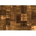 thumbnail image 1 of Ahgly Company Indoor Rectangle Patchwork Orange Transitional Area Rugs, 2' x 5', 1 of 1