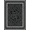 Black And White, Pattern 17, variant on ODIKA 8'x10' Washable Area Rug Snake Monochrome Reptile Motif Symmetrical Border Serpent Contemporary for King Size Bedroom Under Bed, Master Suite, Non-Shedding, Easy Care