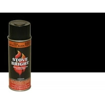 Stove Bright High Temp Spray Paint, Satin, Up To 1200 Degrees, 12 Ounce (Pack of 1), 6309 - Metallic Black