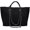 Black, variant on PIKADINGNIS Women Canvas Handbag Large Capacity Chain Tote Bag PU Handle Shoulder Bag