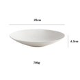 thumbnail image 2 of 8.2 Inch/9 Inch/9.8 Inch Light Luxury White High Temperature Ceramic Plate Fruit Salad Plate Commercial Serving Plate, 2 of 6