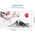 thumbnail image 3 of Japan Fuji Mountain Sakura Sunset. Extended Big Mouse Pad Large,XL Gaming Mouse Pad Desk Pad,31.5x11.8in Long Computer Mouse Mat Mousepad with 3mm Non-Slip Base and Stitched Edge for Home Office Work, 3 of 6