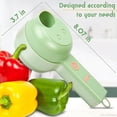 thumbnail image 2 of Juego de cortador de verduras eléctrico de mano 5 en 1 - Picadora de ajo eléctrica Molinillo de alimentos inalámbrico Picadora de verduras Picadora de chile Picadora de cebolla, 2 of 5