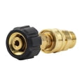 thumbnail image 2 of 2X Pressure Washer Adapter Set, M22 14mm Swivel To M22 Metric Fitting,M22-14 Swivel + 3/8 Inch Plug,5000 PSI, 2 of 8