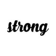 thumbnail image 3 of Strong - Inspiring Solid Steel Home Decor Decorative Accent Metal Art Wall Sign, 3 of 3