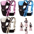 thumbnail image 1 of Mochila Ergonómica CdyBox Rosa Ajustable 3D para Bebé Recién Nacido, 1 of 8