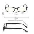 thumbnail image 4 of Kerecsen Lunettes d'Ordinateur 2 Paires Protection UV, Anti Rayons Bleus, Anti-Éblouissement et Résistantes aux Rayures Lunettes de Lecture (Demi, 2.50, Multiplicateur_x), 4 of 4