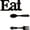 #A01-EAT, variant on EAT Wall Decor Metal Iron Art, Rustic Kitchen Dining Room Wall Hanging Sign with Fork Spoon Silhouette, Farmhouse Industrial Home Decor for Breakfast Nook Cafe, Black Matte Finish