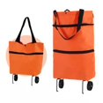thumbnail image 1 of 3PCS Carrito de compras plegable para comestibles, con ruedas y bolsa extraíble, bolsa de compras impermeable más grande, 1 Uds., 1 of 1