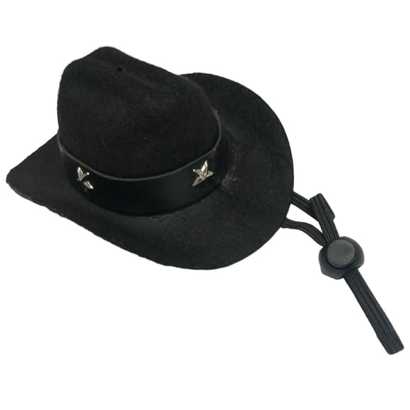 Bvdfgk Dog Cowboy Hat Costume Pet Party Decoration Pet Dog Cowboy Hat Holiday Halloween Black
