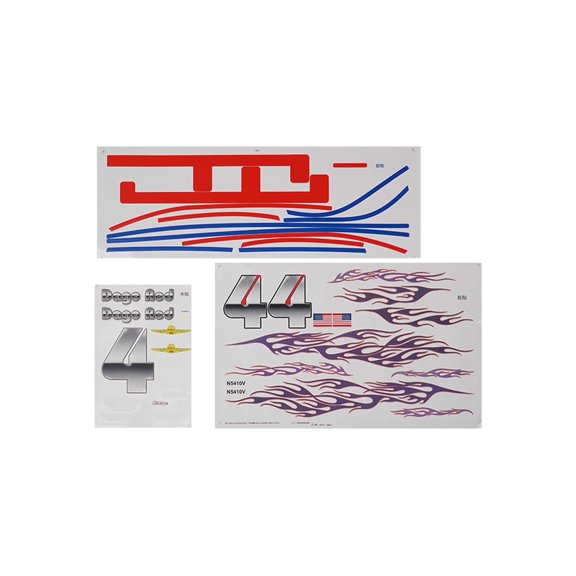 FMS Decal Sheet Dago Red Mustang 1.1m- FMMEH110 Decals Trim Pilots Scale Accys