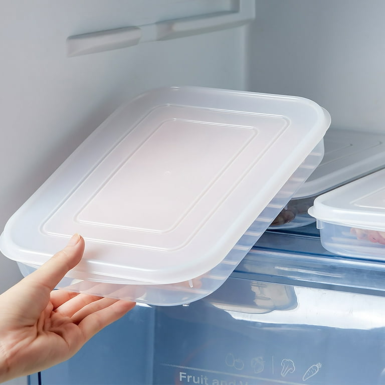 Heiheiup Box Box Fresh-Keeping Refrigerator Storage Transparent Fish  Superimposable Cold Kitchen，Dining & Bar Multipurpose Reusable Jar Bags 