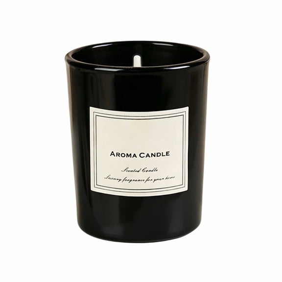 Citronella Candle With Lemongrass & Peppermint - Long-Lasting Indoor/Outdoor Wax Candle, Gentle Burn, Bug Repellent For Patio & Garden, Camping Black