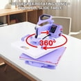 thumbnail image 6 of Adnoom Heat Press 15x15, 5 in 1 Multifunctional Shirt Press Machine Combo, 360° Swing Away Heat Transfer Sublimation with LED Display for T-shirts Mugs Hat Plate Cap, Purple, 6 of 9