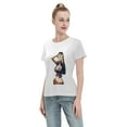 thumbnail image 4 of T-Shirt Basique à Manches Courtes pour Femme une Pièce Robin, 4 of 6