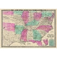 thumbnail image 2 of Phelps 14x11 Black Ornate Wood Framed with Double Matting Museum Art Print Titled - Military Border and Southern States - Phelps 1865, 2 of 4