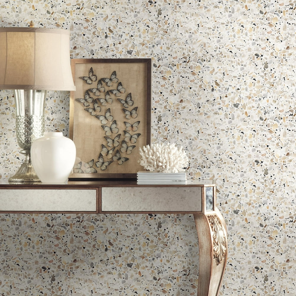 RoomMates Terrazzo Beige/Multicolored Peel and Stick Wallpaper