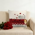 thumbnail image 4 of Specollect 1 Pcs Valentines Day Pillow Cover, Soft Linen Decorative Cushion for Sofa Living Room Bedroom, Pressure Relief, 4 of 7