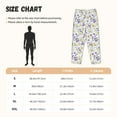 thumbnail image 2 of Cauagu Daisies Flowers Pajama Pants for Women Loose Fit Wide Leg Trouser Pants Casual Elastic Waist Drawstring Lounge Pants, 2 of 6