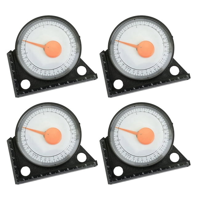 Multifunctional Plastic Angle Meter, Slope Meter, Angle Meter, Pointer Type Horizontal Angle Meter with Scale
