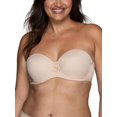 thumbnail image 1 of Sujetador Vanity Fair Beauty, alisador de espalda, sin tirantes, rosa y beige, 40C, 1 of 5