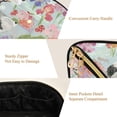 thumbnail image 5 of FORMRS Makeup Bag Travel Cosmetic Organizer for Women Fold Flat Zipper Pouch with Handle, Colorful Flowers Blossoms, 5 of 8