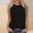 Black, variant on QUINDOS Womens T Shirts Yellow Gym Summer Casual Fashion Solid Color Loose Round Neck Sleeveless Tank Tops for Women