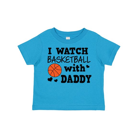 Inktastic I Watch Basketball with Daddy Boys Toddler T-Shirt