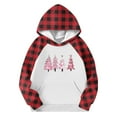 thumbnail image 4 of ATOGUTA Girls Hoodies Fleece Christmas Sweatshirts Fall Pullover Sweaters Winter Clothes Size 5T-15, Red, 4 of 5