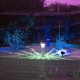 thumbnail image 4 of WE 4 LED Solar Spotlights 2 in 1 Waterproof Security Light Solar Lights Outdoor for Tree,Patio,Yar (Blue), 4 of 6