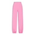 thumbnail image 6 of dazeni Sweatpants for Women High Waisted Balloon Pants Casual Athletic Workout Joggers Lounge Pants with Pockets Pleated New Style Pink XXL, 6 of 7