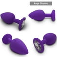 thumbnail image 6 of TLUDA 4PCS Anal Plug Set Anal Toys Butt Plugs with Bullet Vibrator for Beginners Women Men,S-M-L-Purple, 6 of 6