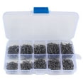 thumbnail image 1 of Gancho 1000 Uds anzuelos anzuelos con púas 10 tamaños anzuelos de pesca de acero al carbono con caja, 1 of 7