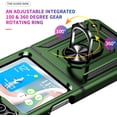 thumbnail image 3 of for Samsung Galaxy Z Flip 5 Case with Hinge Protection and 360°Rotate Ring Magnetic Kickstand, Samsung Z Flip 5 Phone Case for Samsung Galaxy Z Flip 5 5G (ArmyGreen), 3 of 16