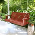 thumbnail image 2 of Highwood 5ft Weatherly Porch Swing - Outdoor, Eco-friendly, Synthetic Wood, 2 of 4