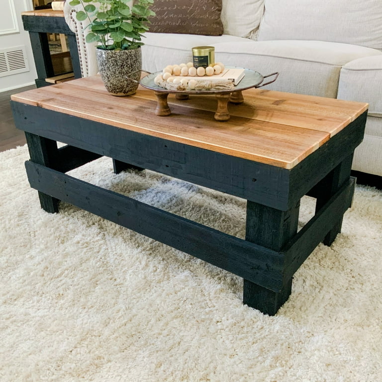 Dark reclaimed wood coffee cheap table