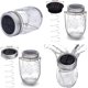 thumbnail image 4 of 3 Pieces Solar Lanterns Outdoor - 30LED Solar Lights Outdoor Garden, IP65 Waterproof Outdoor Lantern, Mason Jar Solar Hanging Lights for Garden Tree P, 4 of 5