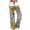 a-Green21447, variant on Womens Colorful Floral Print High Waisted Wide Leg Pants Drawstring Waistband Oil Painting Style Lightweight Casual Boho Trousers For Summer Wear Grey L
