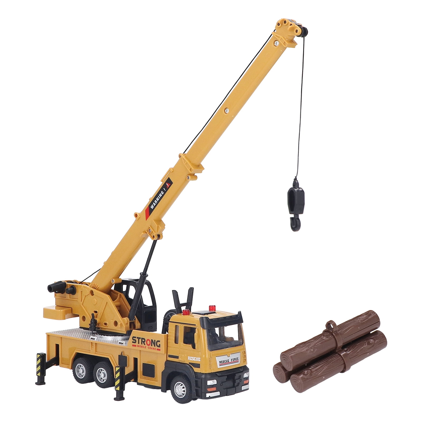 Crane Truck Toy, Engineering Vehicle Educational Vehicle Construction Truck Wiht Telescopic Boom Structure Light And Sound Effects