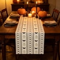 thumbnail image 5 of BiFandian Halloween Table Runner Ghost Bat Spider Pattern Table Runner Holiday Decorative Tablecloth Runner Halloween Fall Decorations Indoor Tabletop Decor, 5 of 6