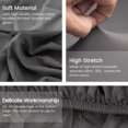 thumbnail image 3 of TOPCHANCES L-Shape Sofa Covers, Sectional Sofa Couch Covers with 2pcs Pillowcases, Stretch Sofa Slipcovers for L-Shape 3+4 Seaters ( Grey ), 3 of 5