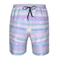 thumbnail image 4 of Naloa Striped Gradient Men's Beach Shorts, Surfing shorts, Swim trunks, Quick Dry Swim Trunks for Surfing Beach Fun - Large, 4 of 9