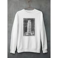 thumbnail image 3 of Leaning Tower Of Pisa Sketch Sweatshirt Men -Ethan Harper Designs, Male Large, 3 of 4
