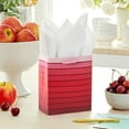 thumbnail image 4 of Hallmark Small Valentine's Day Gift Bag (Red Stripe Ombré), 4 of 8