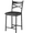26"H Black, variant on JoanKaren Bar Stools Set of 2 with Thick Cushion,250Lb Capacity,Faux Leather Upholstered Counter Height Bar Stools with Backrest & Footres,Retro Color