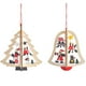 thumbnail image 1 of 2 letreros de Feliz Navidad, adorno colgante de árbol de Navidad para coronas, decoración del hogar (campana + árbol de Navidad) BR Rojo Verde, 1 of 5