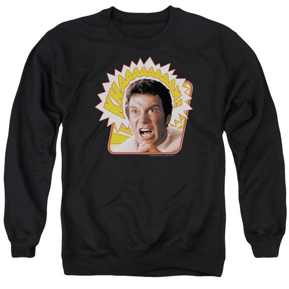 Star Trek Khaaaaaan Adult Crewneck Sweatshirt Black