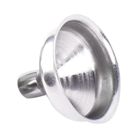 1X Hip Flask Funnel Stainless Steel Wine Flask Funnel Stainless Funnels for Miniature Bottles Oils Diy Lipbalms Cooking Spices Liquids Homemade Make Up Fillers By