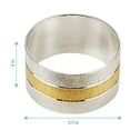 thumbnail image 4 of Servilleteros, servilleteros redondos de Metal dorado, hebillas para decoración de mesa, boda, cena, fiesta, juego de 4, 4 of 5