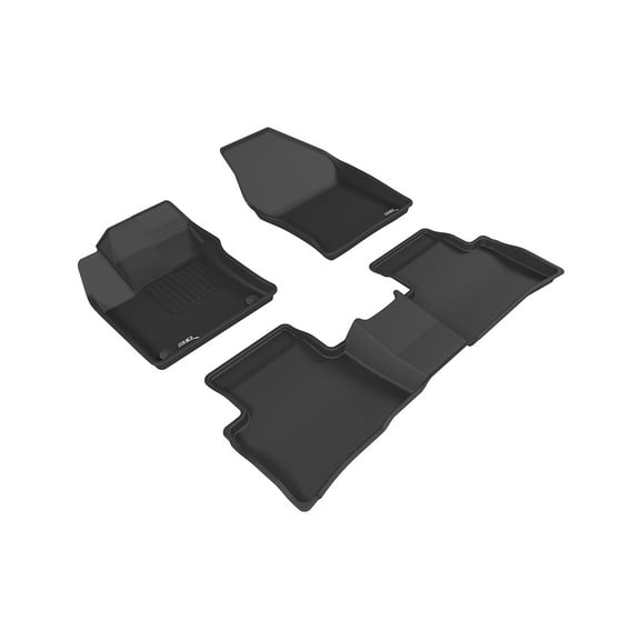 3D MAXpider Custom Fit Kagu Floor Mat (Black) Compatible with Toyota Prius 2016-2022 / Prius Prime 2017-2021 - Full Set R1 R2